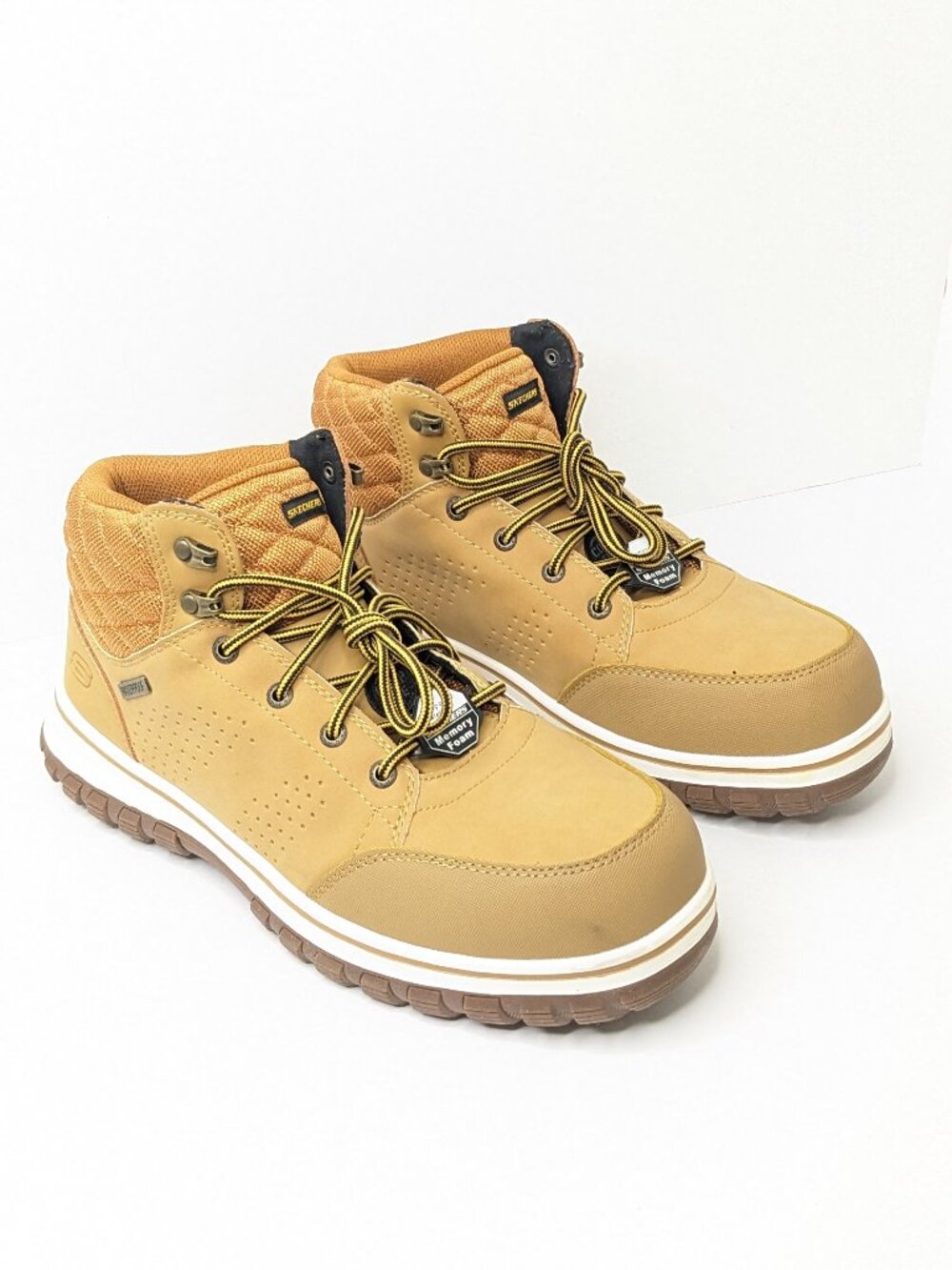 Skechers McColl Safety Toe Work Boots Tan Women's 11